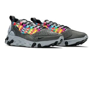 Nike React Sertu AT5301-004 Iron Grey Multi Sz 9.5 Running Shoes Rare Colorway